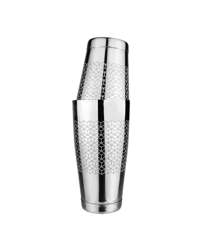 Coctelera Boston Shaker Engraved Rubik