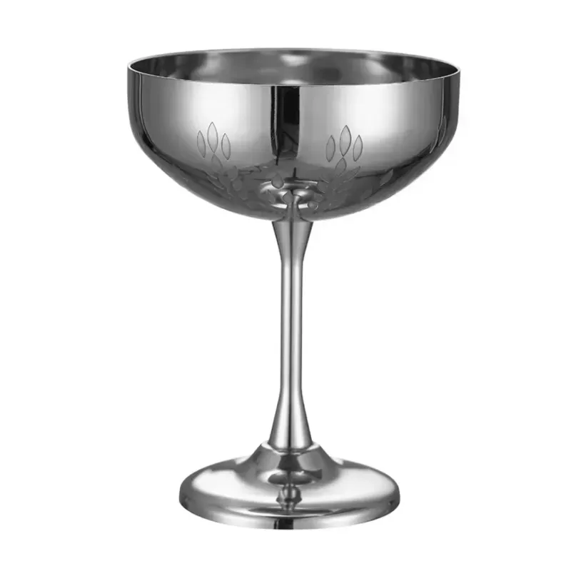 Vintage Metal Cup Coupette Silver