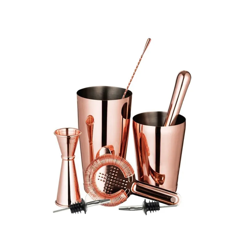 Set Bartender Boston Copper